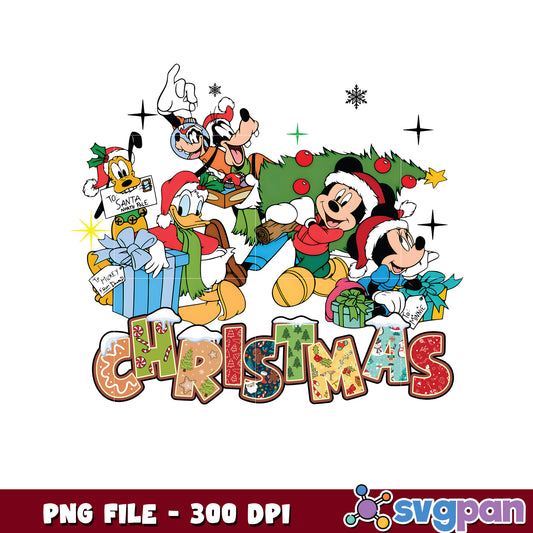 Christmas mickey design png, christmas decor​​ png, christmas 2025​ png