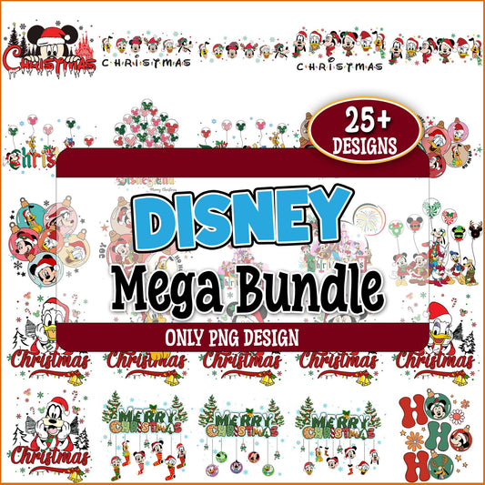 Christmas mickey friend png bundle