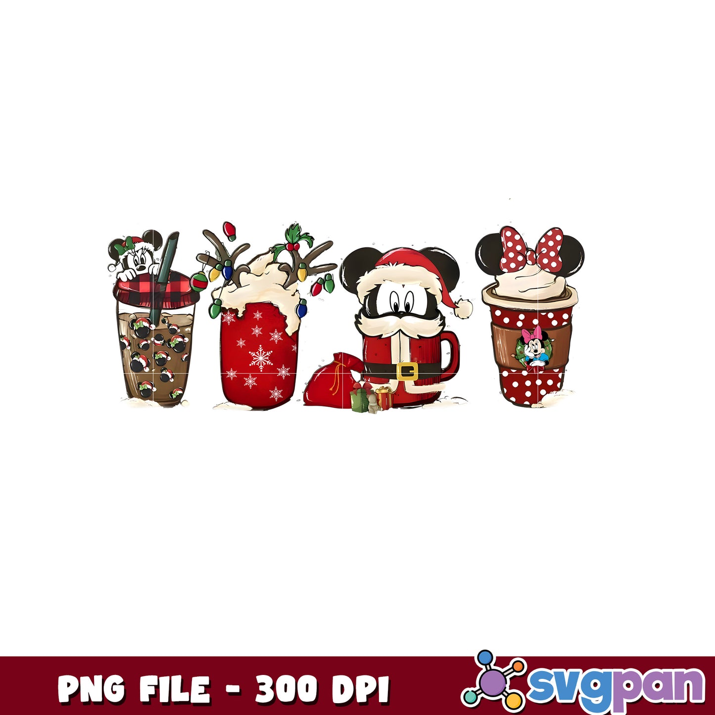 Christmas mickey png, christmas decor​​ png, christmas 2025​ png