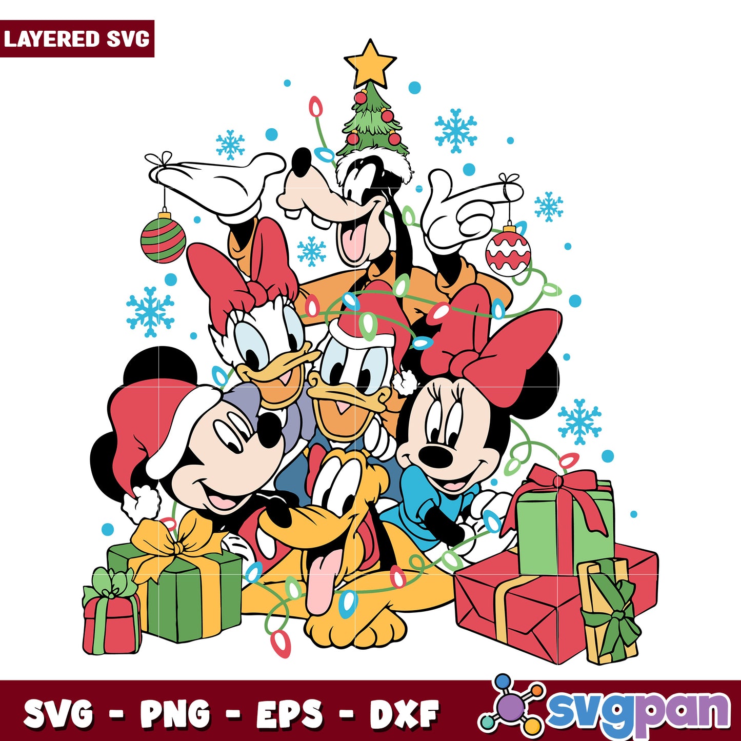 Christmas mouse & friends svg, christmas vacation svg, christmas grinch svg
