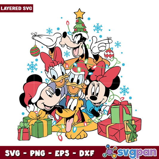 Christmas mouse & friends svg, christmas vacation svg, christmas grinch svg
