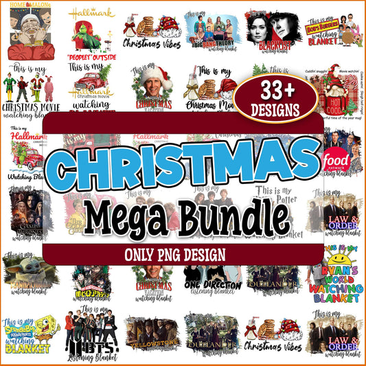 Christmas movies x films png bundle