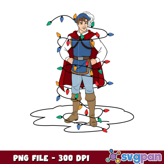 Christmas prince png, chistmas design png, disney cartoon png