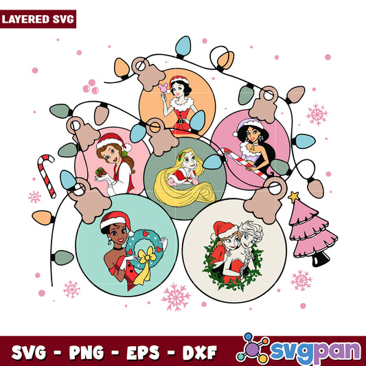 Christmas princess  svg, christmas vacation svg, christmas grinch svg