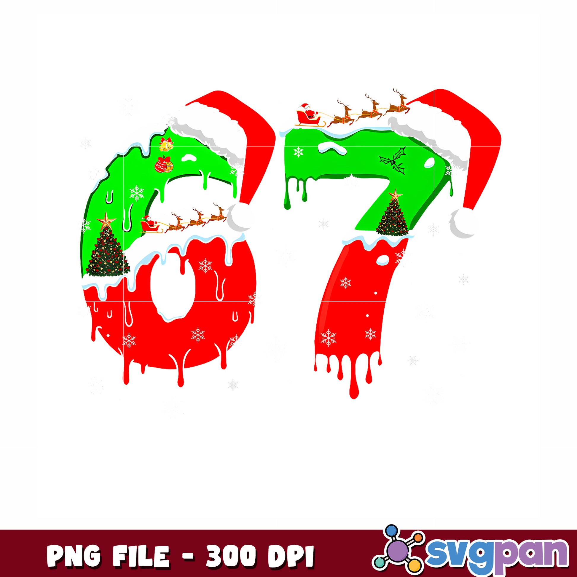 Christmas six seven png, christmas memes png, winter png