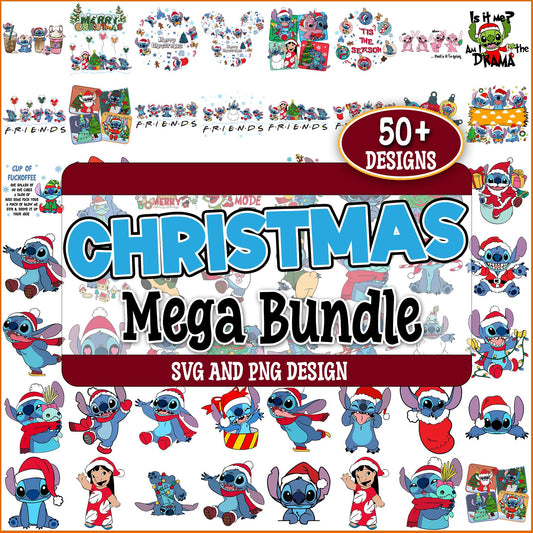 Christmas stitch film svg bundle