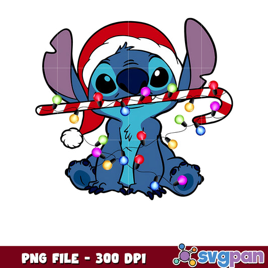 Christmas stitch png, disney characters png, cute stitch png