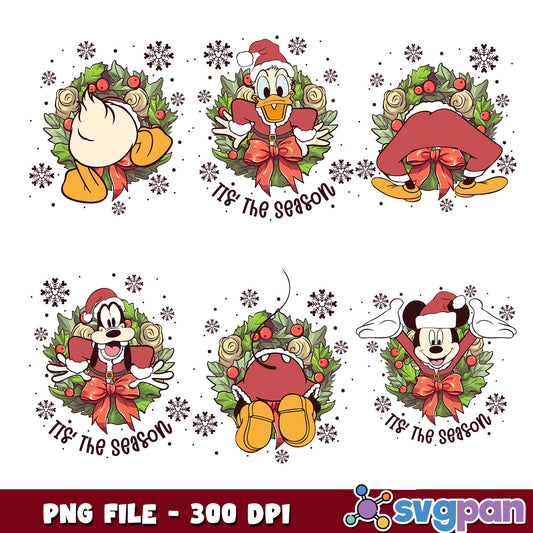Christmas tis the season png bundle