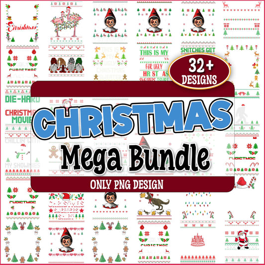 Christmas ugly png bundle