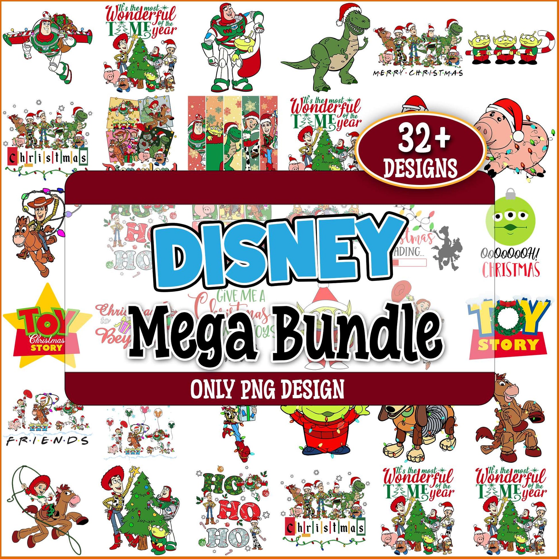 Christmas wonderful time png bundle