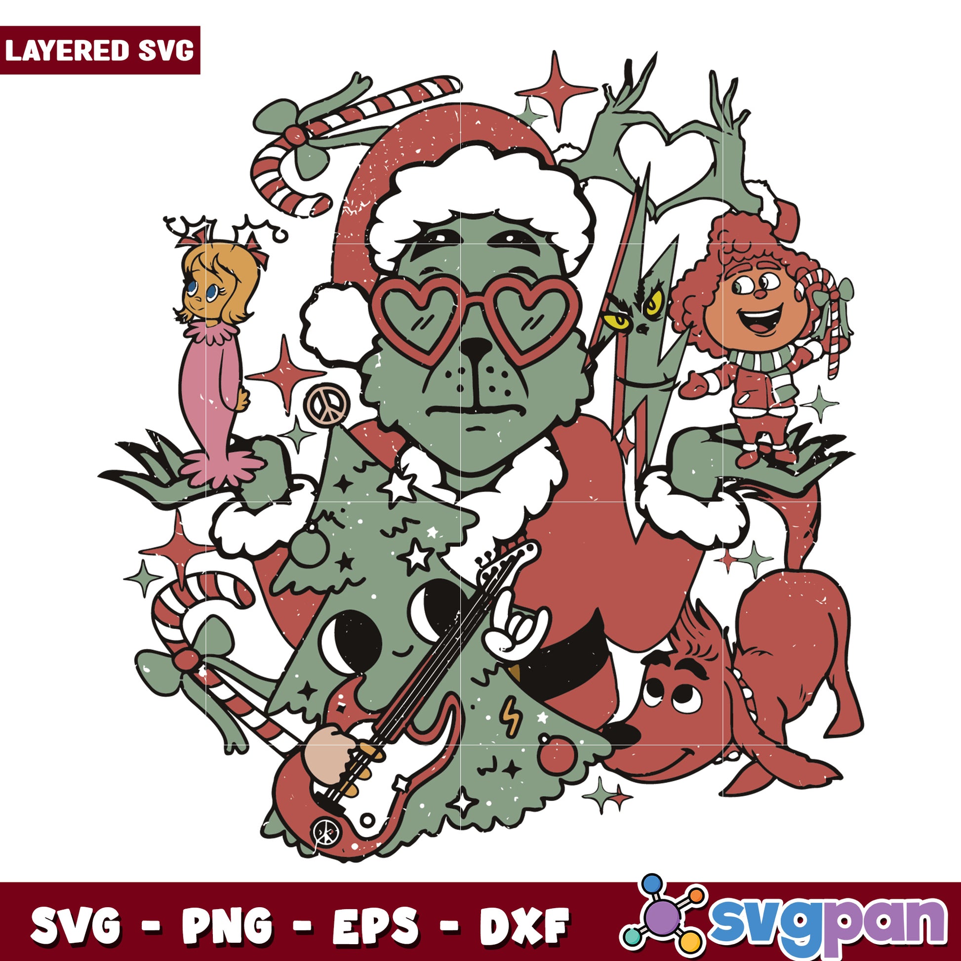 Christmmas grinch design svg, grinch character svg, grinch movie svg