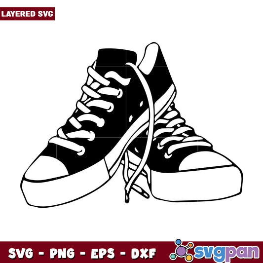 Chucks and pearls shoe svg, halloween horror nights​ svg, spooky halloween svg