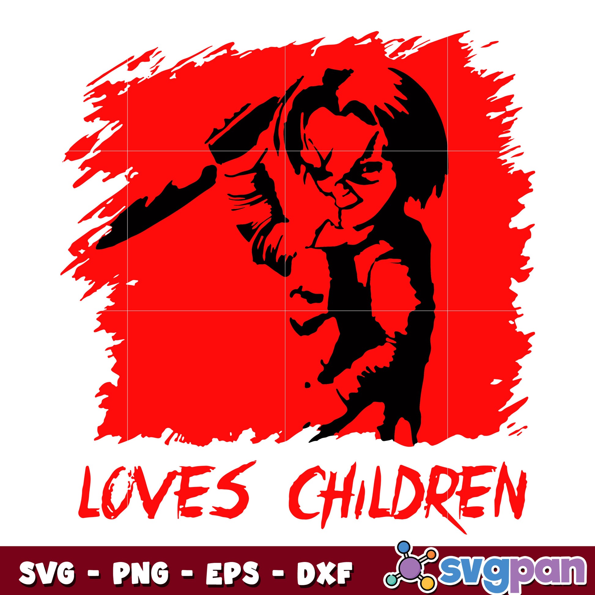 Chucky Loves Children svg