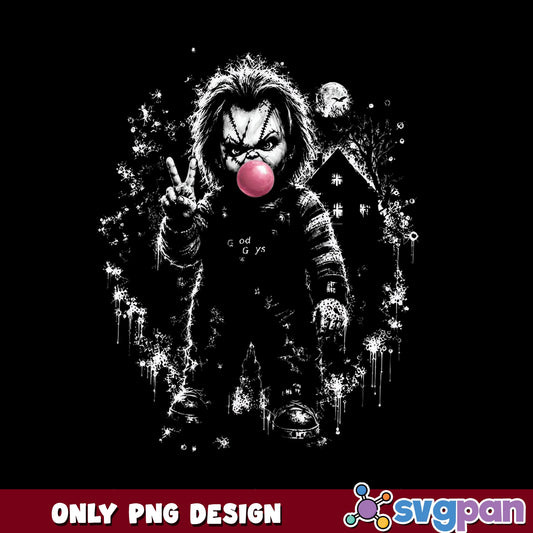 Chucky Bubble Gum PNG, Horror Halloween PNG, Child Play PNG