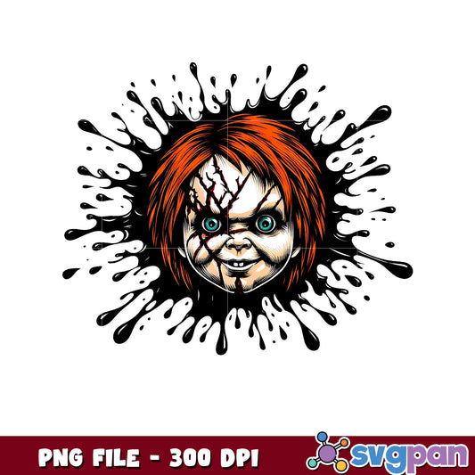 Chucky png, horror movie characters png, halloween movies png