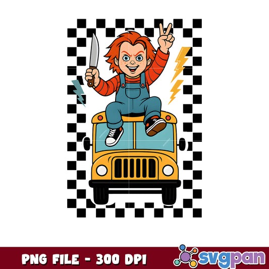 Chucky school bus png