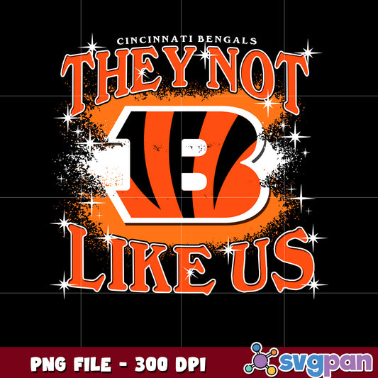 Cincicnnati bengals team logo they not like us png, bengals nfl png, nfl games png