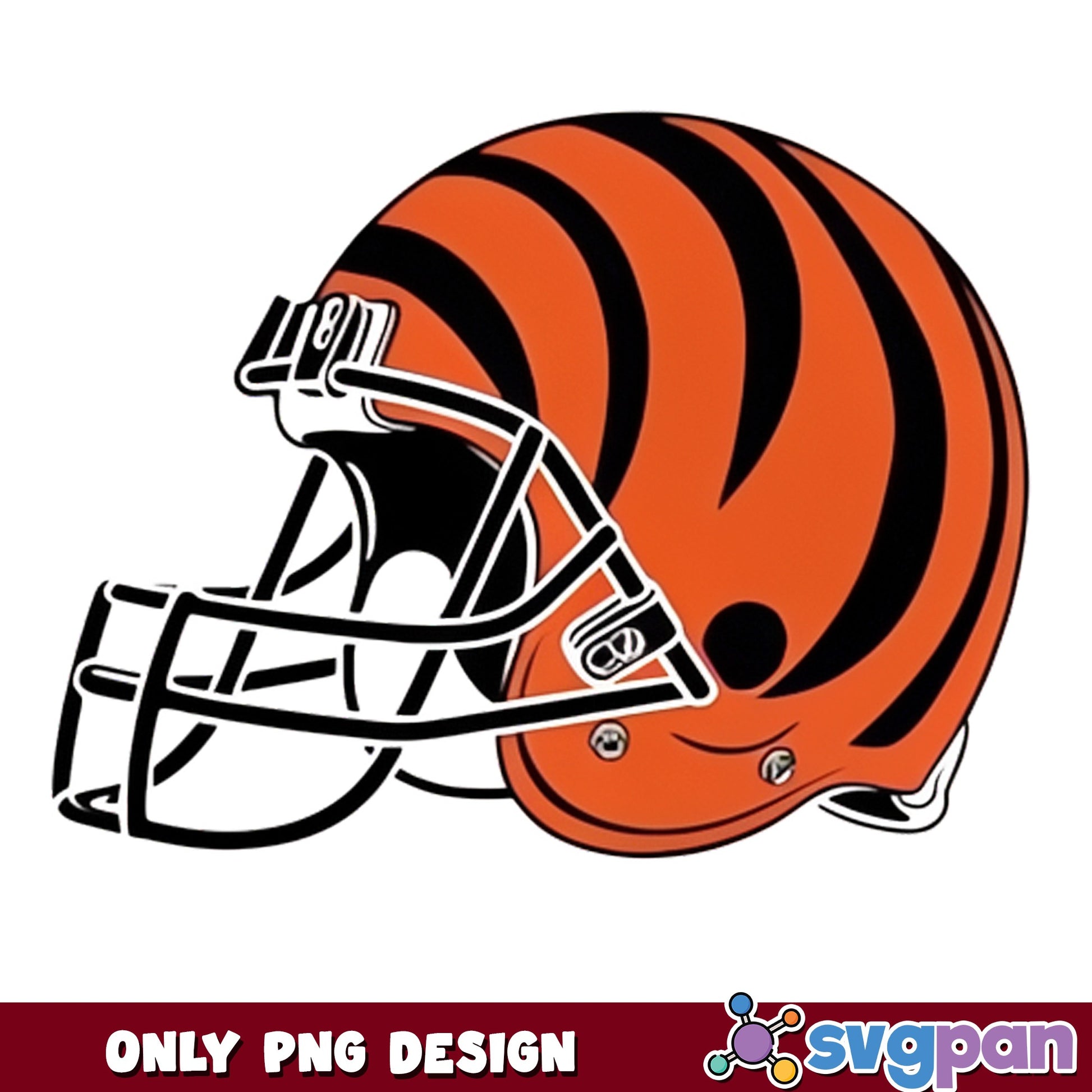 Cincinnati Bengals Helmet PNG, NFL Football Team, Bengals PNG