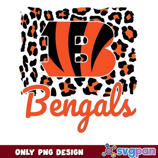 Cincinnati Bengals Leopard PNG, NFL Football PNG, Bengals PNG