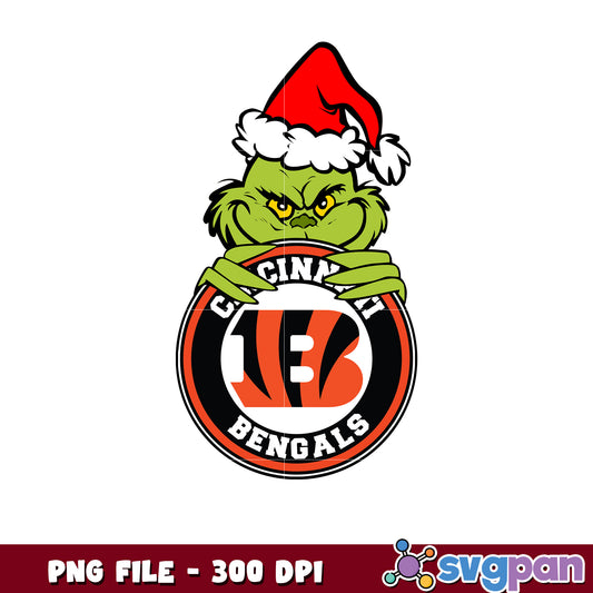 Cincinnati bengals grinch design png, nfl teams png, super bowl 2025 png