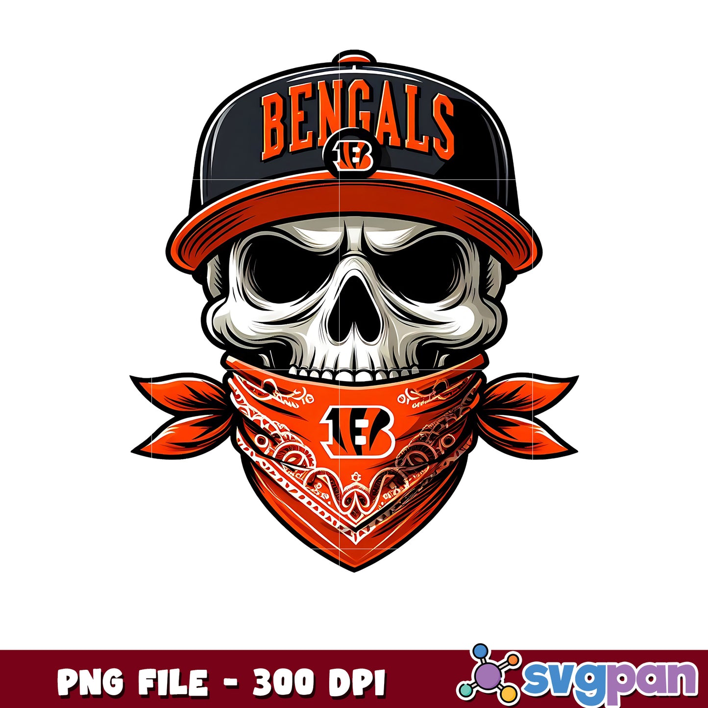 Cincinnati bengals skull png, nfl scores today png, nfl games today png
