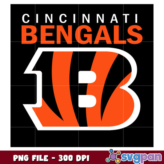 Cincinnati bengals team logo design png, nfl png, american football championship png