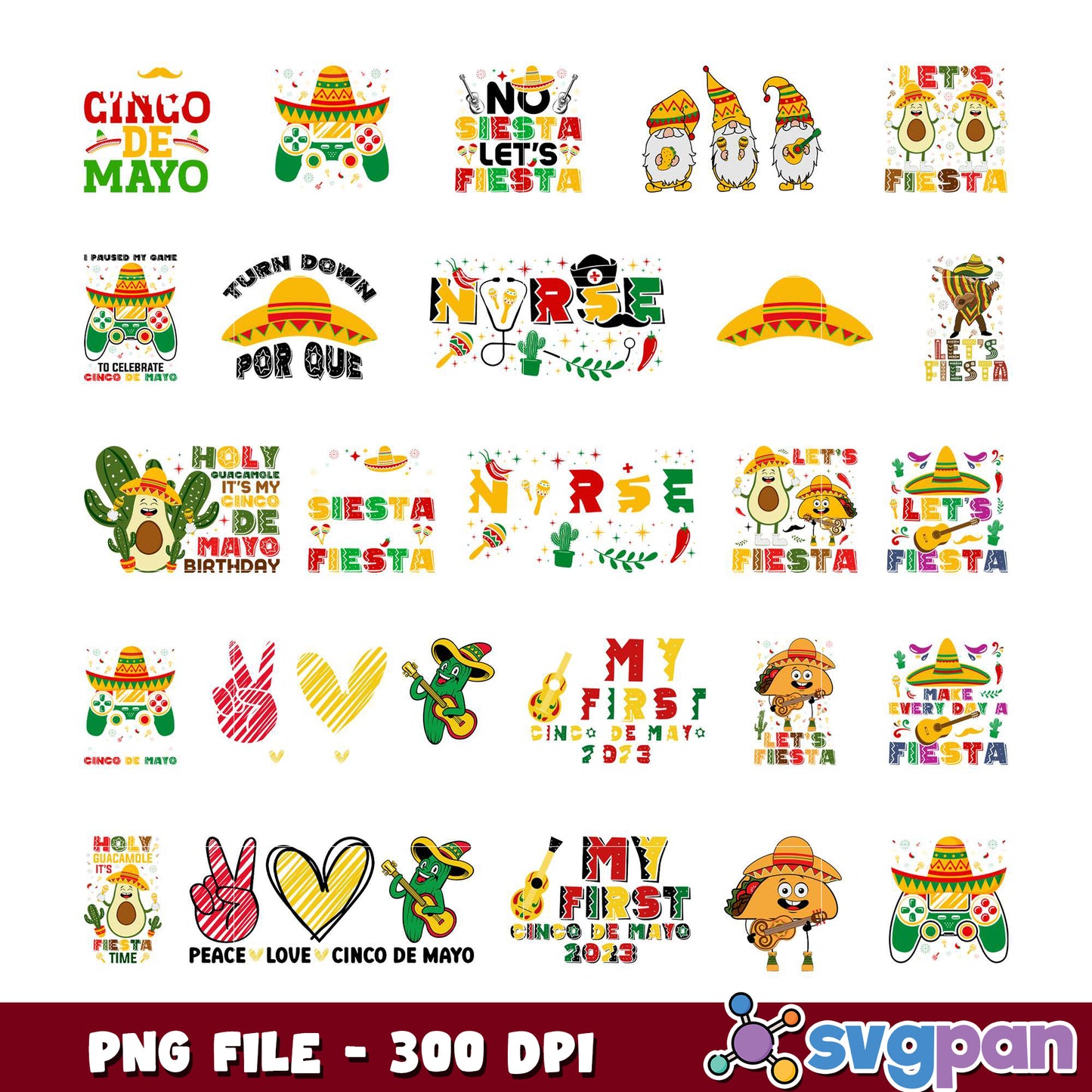 Cinco De Mayo Bundle PNG Designs