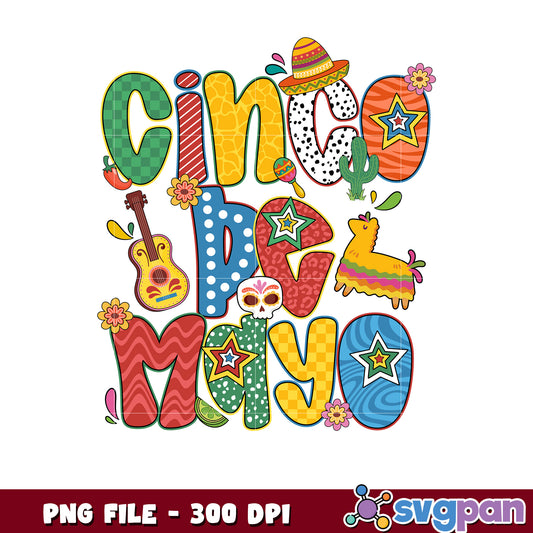 Cinco de Mayo PNG 300 DPI Design