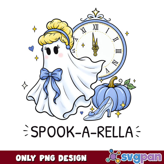 Cinderella Ghost Halloween PNG, Spook A Rella Disney Princess, Spooky