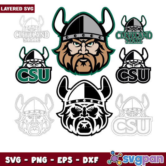 Cleveland State Vikings SVG Bundle