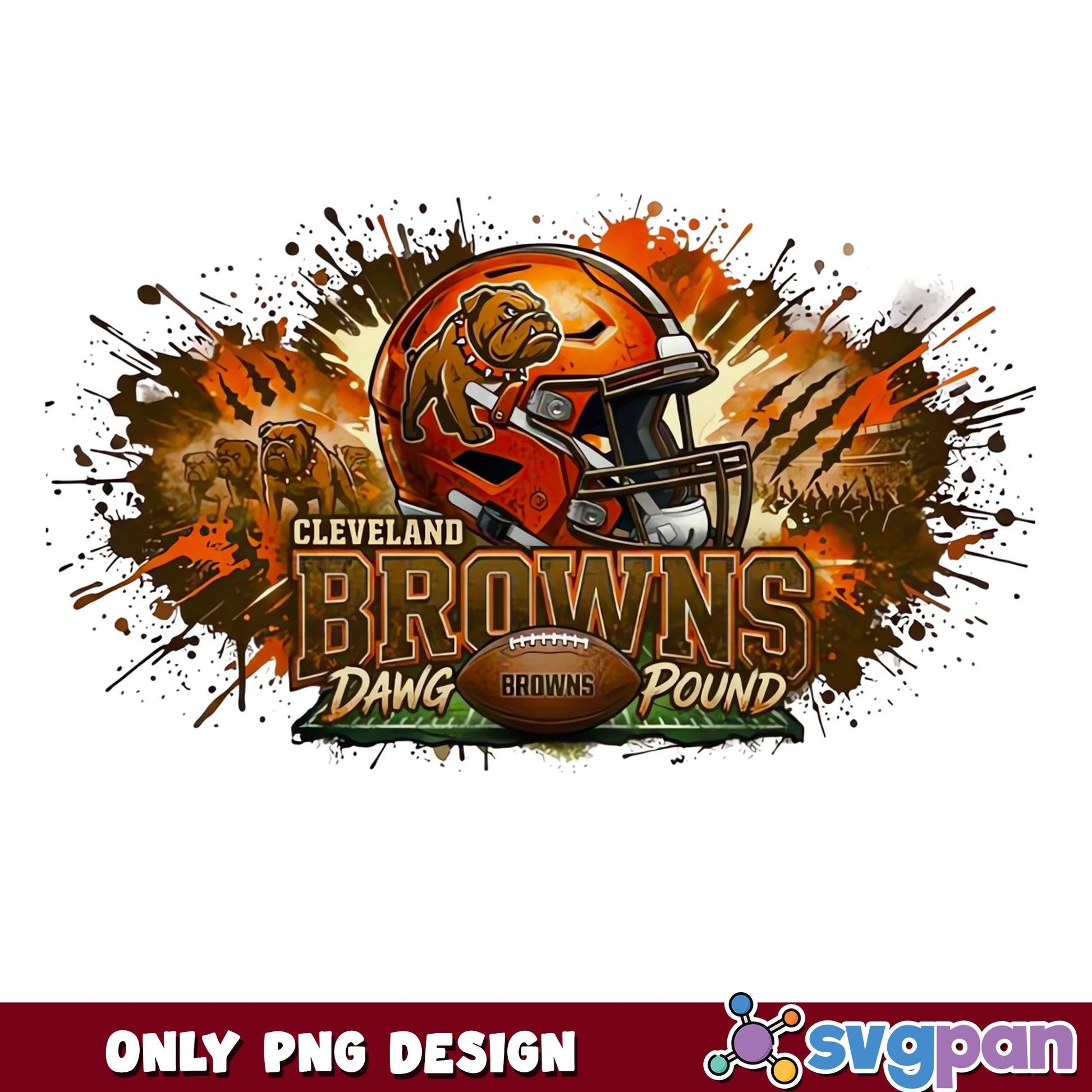 Cleveland Browns Dawg Pound PNG, NFL Football Team PNG, Browns PNG
