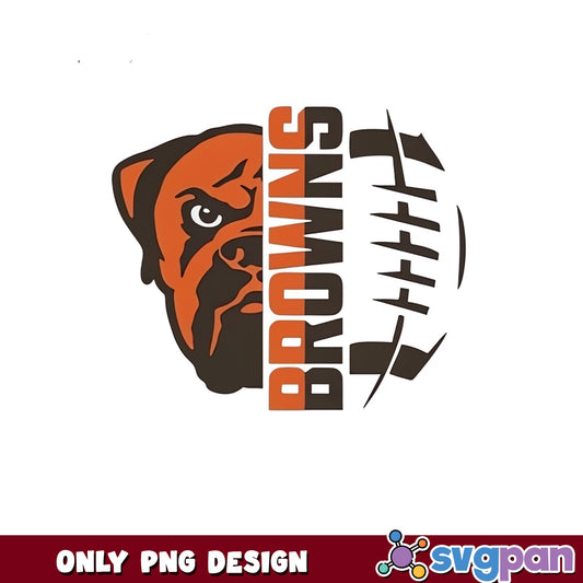 Cleveland Browns Football PNG, NFL Team Design PNG, Browns Logo PNG