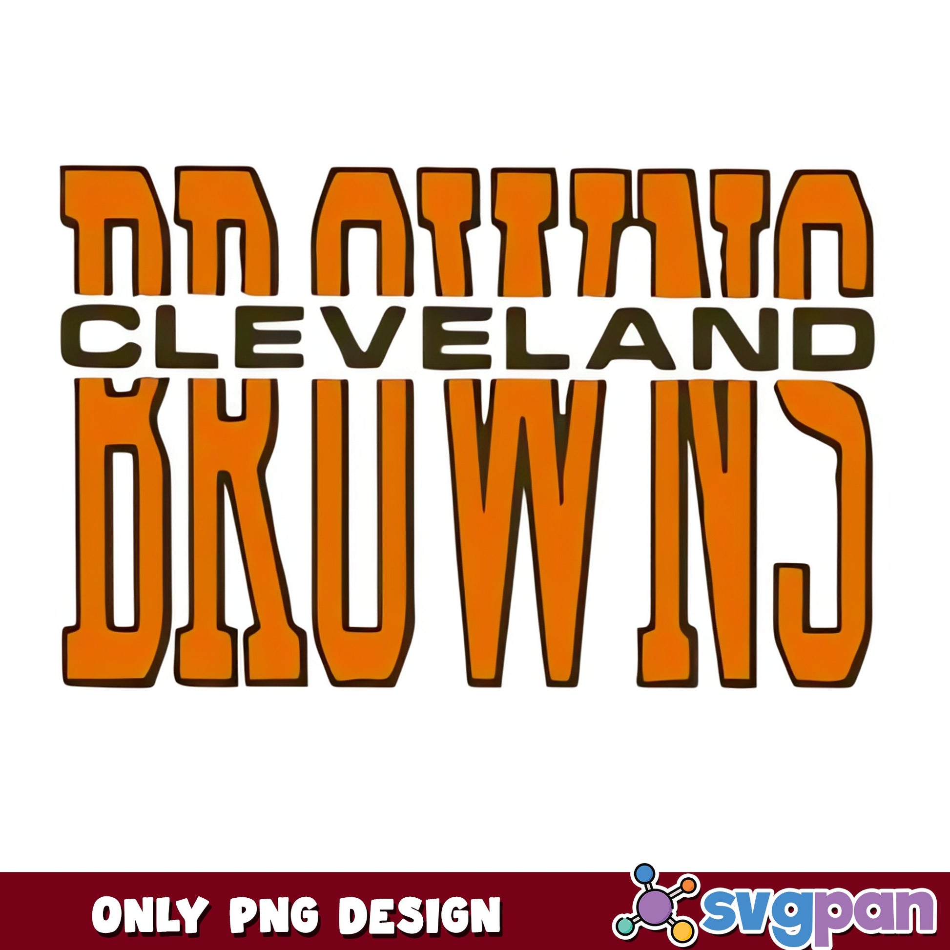 Cleveland Browns PNG, NFL Football Team Design, Browns PNG