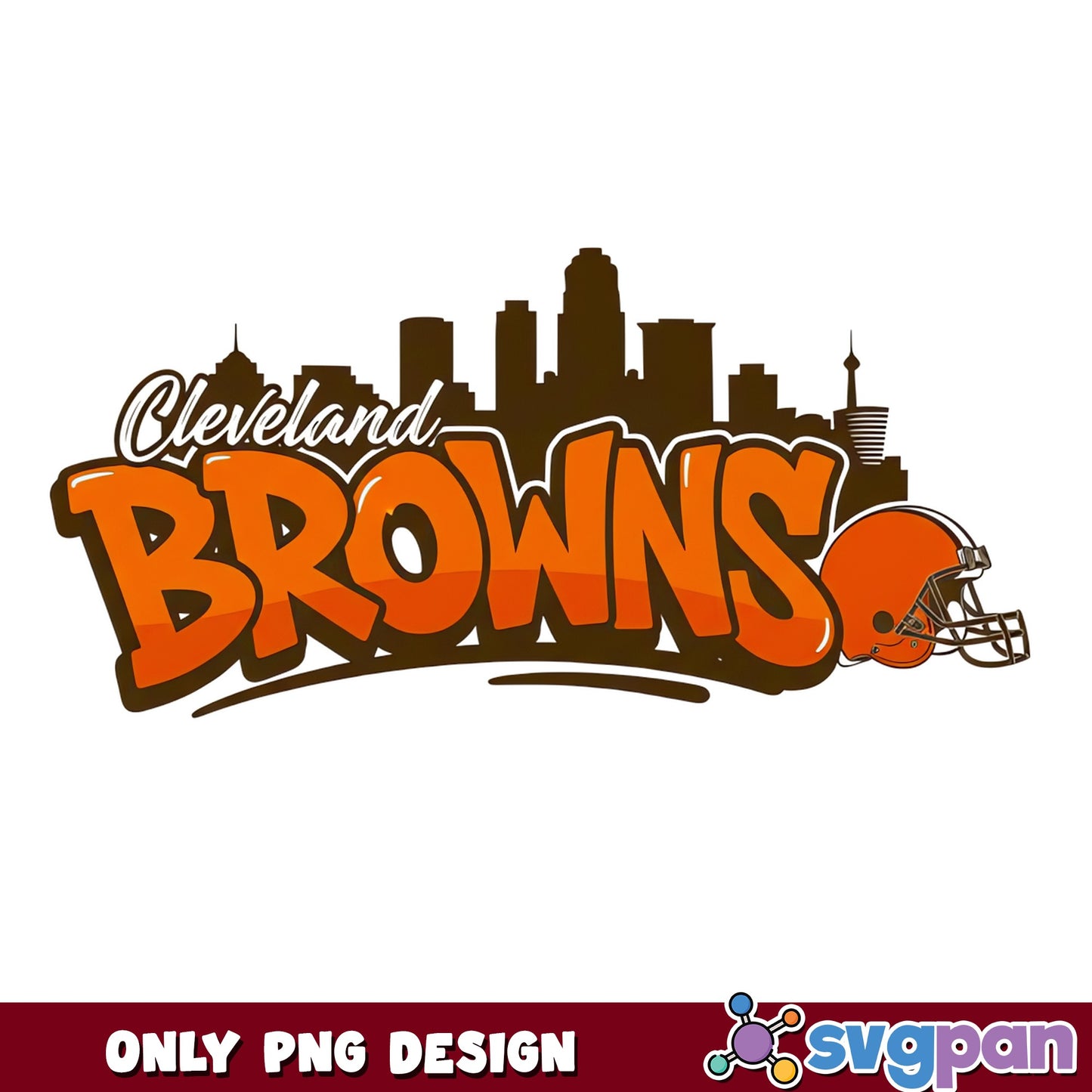 Cleveland Browns Skyline PNG, NFL Football PNG, Browns PNG