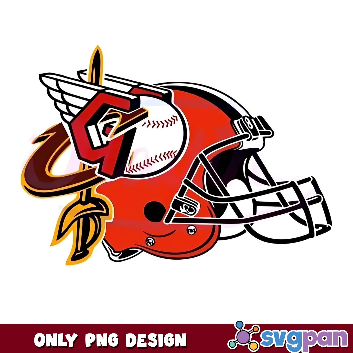 Cleveland Sports Teams Mashup PNG, Ohio Fan PNG, Cricut PNG