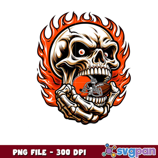 Cleveland browns burning skull png, super bowl 2025 png, american football league png