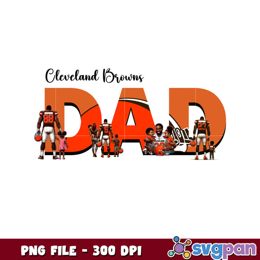 Cleveland browns dad png, national football league png, amercan football png