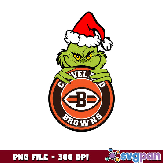 Cleverland browns grinch design png, nfl teams png, super bowl 2025 png