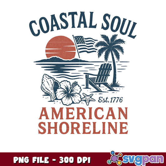 Coastal Soul American Shoreline PNG 300 DPI