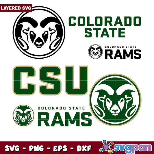 Colorado State Rams SVG Bundle