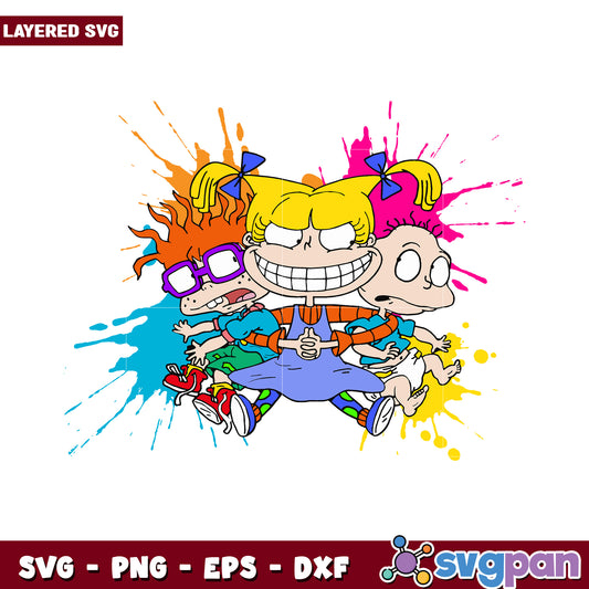Colorful Cartoon Characters Design, perfect for fun projects and crafts