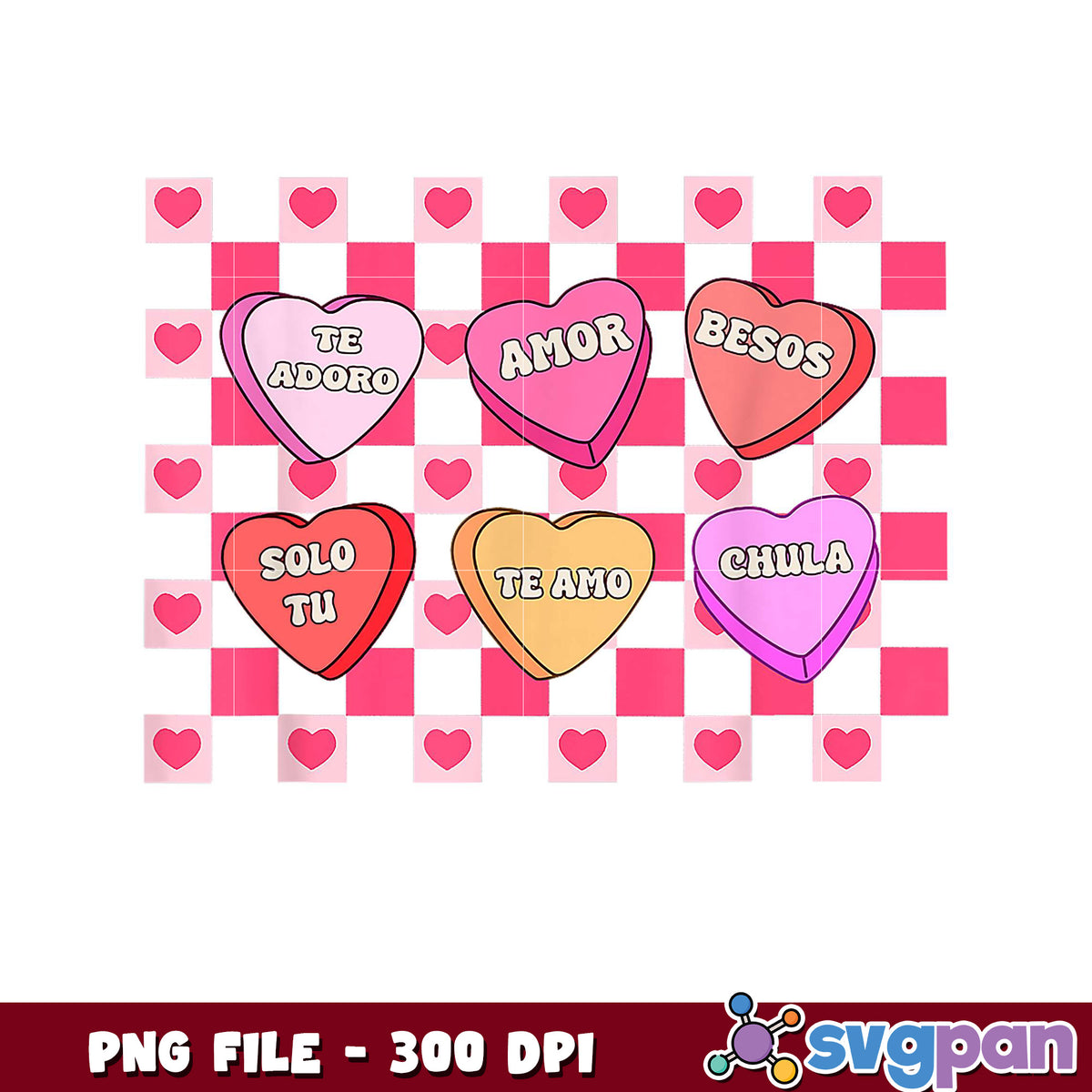 Heart Design Note Message Colorful Heart Messages PNG Design, Perfect for Crafts – svgpan