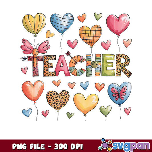 Colorful Teacher PNG Design, Perfect for Classroom Decor