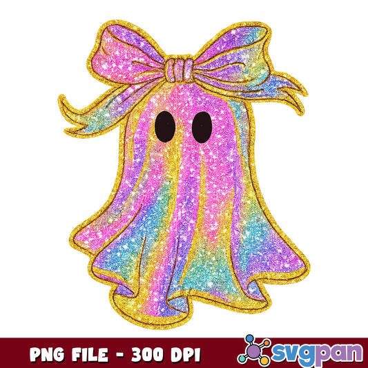 Colorful ghost png, halloween season png, spooky halloween png