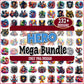 Colorful heroes png bundle