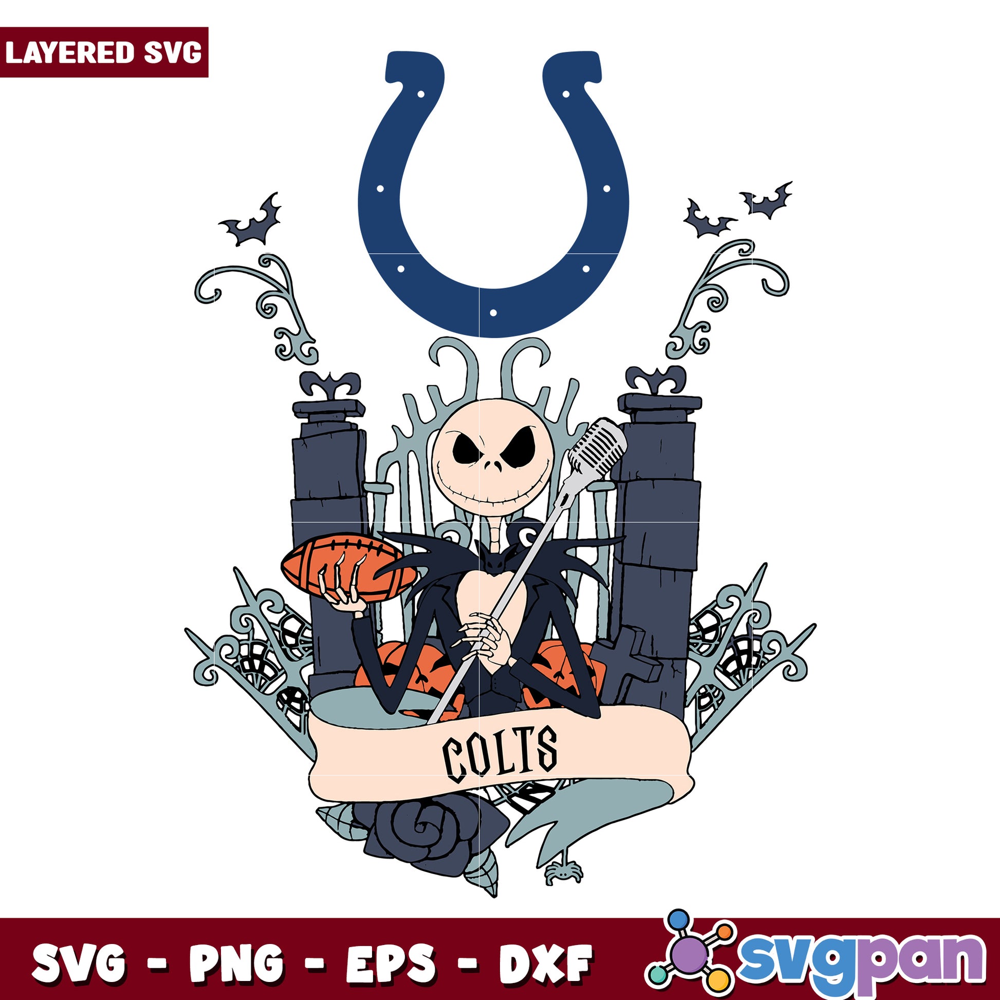Colts Jack halloween design svg, american football svg, nfl games svg