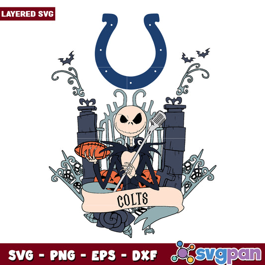 Colts Jack halloween design svg, american football svg, nfl games svg