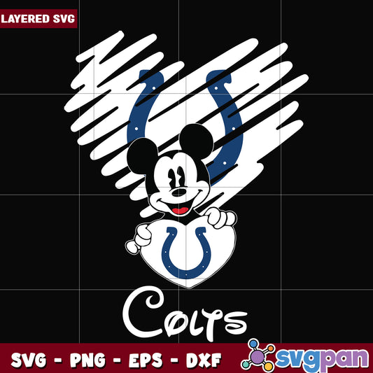 Colts heart svg, nfl games today svg, american football league svg