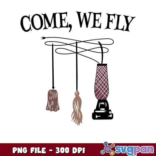 Come we fly halloween png, halloween toys png, halloween characters png