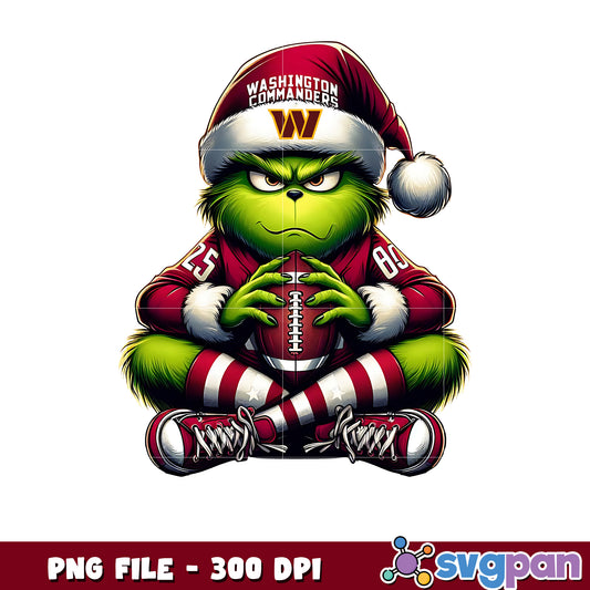 Commanders grinch png, nfl finals png, grinch commanders png